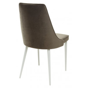 Стул NEPAL-P ГРАФИТ 14, велюр/ белый каркас М-City