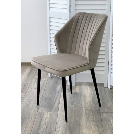 Стул SEATTLE-V ЛАТТЕ 25, велюр / черный каркас М-City