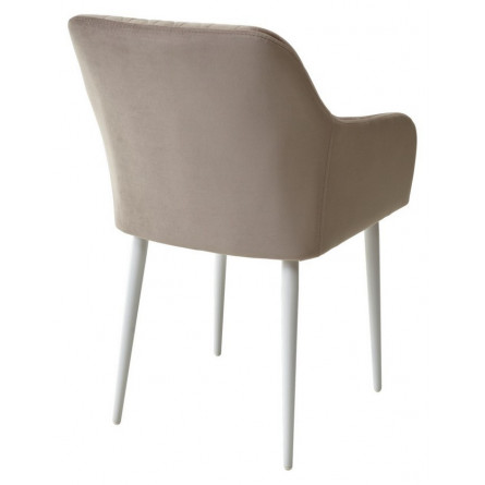 Стул BRANDY-X ЛАТТЕ 25 / белый каркас, велюр М-City