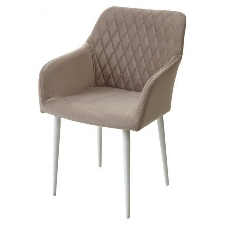 Стул BRANDY-X ЛАТТЕ 25 / белый каркас, велюр М-City