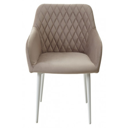 Стул BRANDY-X ЛАТТЕ 25 / белый каркас, велюр М-City