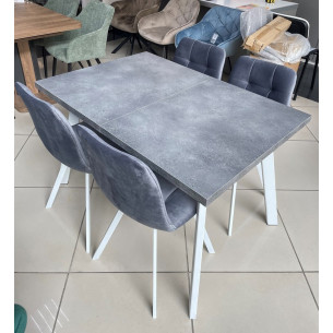 Стол BRICK M 120 Бетон Портленд/ Белый М-City