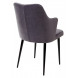 Стул HERMAN СЕРЫЙ 27, велюр / черный каркас М-City