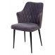 Стул HERMAN СЕРЫЙ 27, велюр / черный каркас М-City