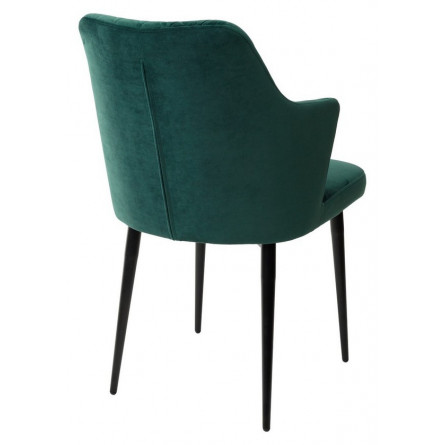 Стул HERMAN ЗЕЛЕНЫЙ 19, велюр / черный каркас М-City