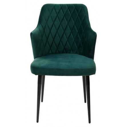 Стул HERMAN ЗЕЛЕНЫЙ 19, велюр / черный каркас М-City