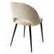 Стул MAX бежевый 5, велюр / черный каркас М-City Стул MAX бежевый 5, велюр / черный каркас М-City