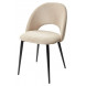 Стул MAX бежевый 5, велюр / черный каркас М-City Стул MAX бежевый 5, велюр / черный каркас М-City