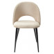 Стул MAX бежевый 5, велюр / черный каркас М-City Стул MAX бежевый 5, велюр / черный каркас М-City