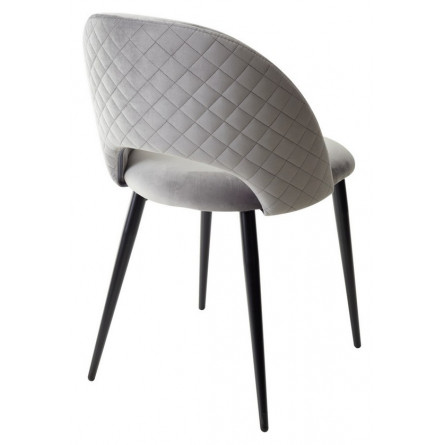 Стул MAX светло-серый 26, велюр / черный каркас М-City