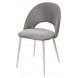 Стул MAX светло-серый 26, велюр / белый каркас М-City