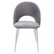 Стул MAX серый 27, велюр / белый каркас М-City Стул MAX серый 27, велюр / белый каркас М-City