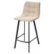 Полубарный стул CHILLI-QB SQUARE бежевый 5, велюр / черный каркас (H66cm) М-City Полубарный стул CHILLI-QB SQUARE бежевый 5, велюр / черный каркас (H66cm) М-City