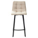 Полубарный стул CHILLI-QB SQUARE бежевый 5, велюр / черный каркас (H66cm) М-City Полубарный стул CHILLI-QB SQUARE бежевый 5, велюр / черный каркас (H66cm) М-City