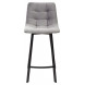 Полубарный стул CHILLI-QB SQUARE светло-серый 26, велюр / черный каркас (H66cm) М-City Полубарный стул CHILLI-QB SQUARE светло-серый 26, велюр / черный каркас (H66cm) М-City