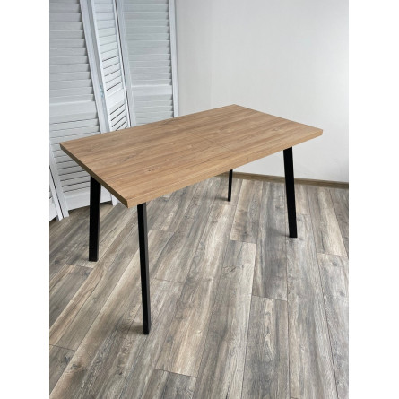 Стол ФИН 120 Дуб Канзас/ черный каркас М-City