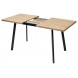 Стол ФИН 120 Дуб Канзас/ черный каркас М-City Стол ФИН 120 Дуб Канзас/ черный каркас М-City