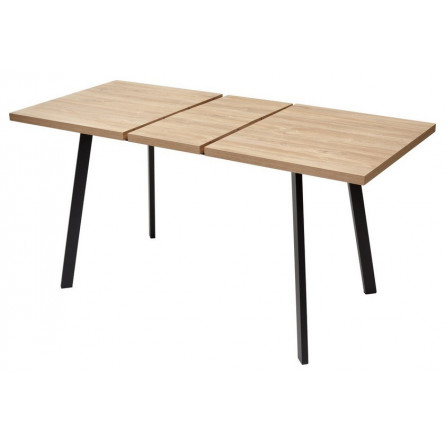 Стол ФИН 120 Дуб Канзас/ черный каркас М-City