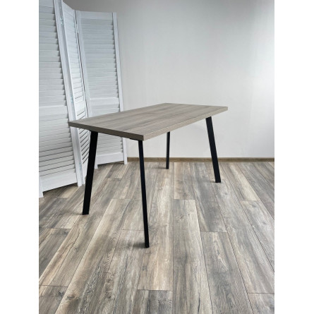 Стол ФИН 120 Дуб Шерман серый/ черный каркас М-City