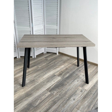 Стол ФИН 120 Дуб Шерман серый/ черный каркас М-City