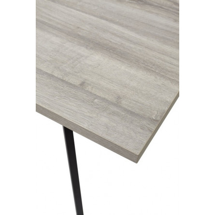 Стол ФИН 120 Дуб Шерман серый/ черный каркас М-City