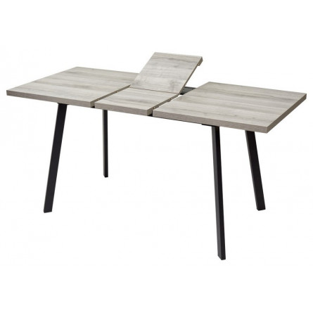 Стол ФИН 120 Дуб Шерман серый/ черный каркас М-City