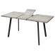 Стол ФИН 120 Дуб Шерман серый/ черный каркас М-City Стол ФИН 120 Дуб Шерман серый/ черный каркас М-City