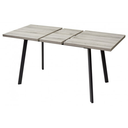 Стол ФИН 120 Дуб Шерман серый/ черный каркас М-City