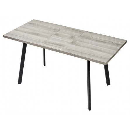 Стол ФИН 120 Дуб Шерман серый/ черный каркас М-City