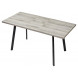 Стол ФИН 120 Дуб Шерман серый/ черный каркас М-City Стол ФИН 120 Дуб Шерман серый/ черный каркас М-City