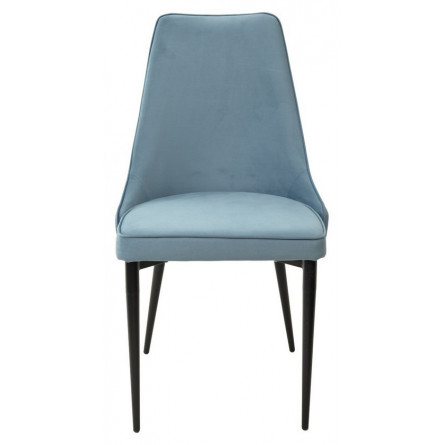 Стул NEPAL-P СЕРО-ГОЛУБОЙ ГЕКСАГОН, велюр 53/ 794/ черный каркас М-City