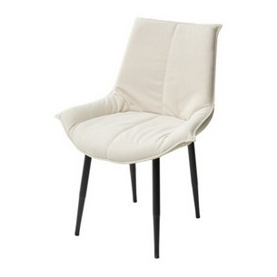 Стул Осло Светло-бежевый Vivaldi V02, велюр / черный каркас M-City БЕЗ НДС