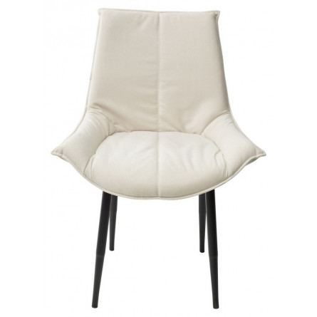 Стул Осло Светло-бежевый Vivaldi V02, велюр / черный каркас M-City БЕЗ НДС