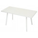 Стол ФИН 140 Латте, стекло/ Белый каркас М-City Стол ФИН 140 Латте, стекло/ Белый каркас М-City