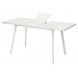 Стол ФИН 140 Латте, стекло/ Белый каркас М-City Стол ФИН 140 Латте, стекло/ Белый каркас М-City