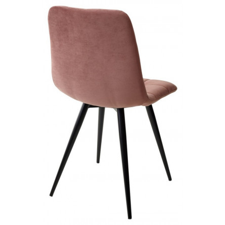 Стул CHILLI-Q розовый 15, велюр / черный каркас М-City