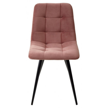 Стул CHILLI-Q розовый 15, велюр / черный каркас М-City