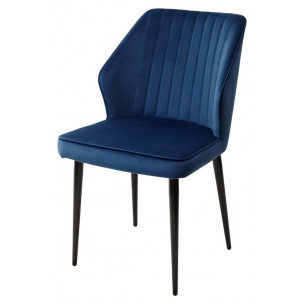Стул SEATTLE-V СИНИЙ 29, велюр / черный каркас М-City