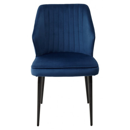 Стул SEATTLE-V СИНИЙ 29, велюр / черный каркас М-City