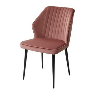 Стул SEATTLE-V РОЗОВЫЙ 15, велюр / черный каркас М-City