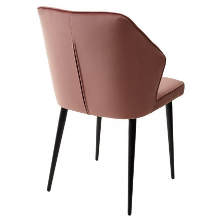 Стул SEATTLE-V РОЗОВЫЙ 15, велюр / черный каркас М-City