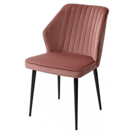 Стул SEATTLE-V РОЗОВЫЙ 15, велюр / черный каркас М-City