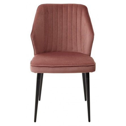 Стул SEATTLE-V РОЗОВЫЙ 15, велюр / черный каркас М-City