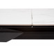 Стол CREMONA 140 HIGH GLOSS STATUARIO Белый мрамор глянцевый, керамика/ черный каркас М-City