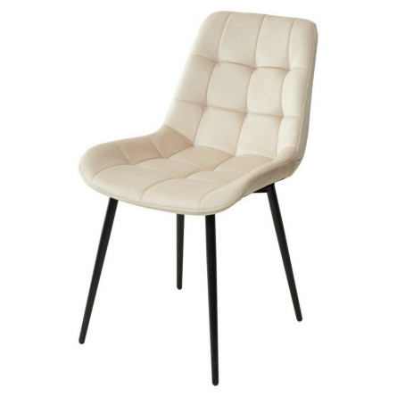 Стул ХОФМАН, цвет бежевый H06, велюр / черный каркас 4 шт./1 к М-City