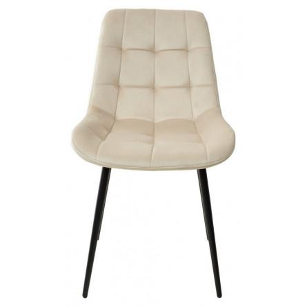 Стул ХОФМАН, цвет бежевый H06, велюр / черный каркас 4 шт./1 к М-City