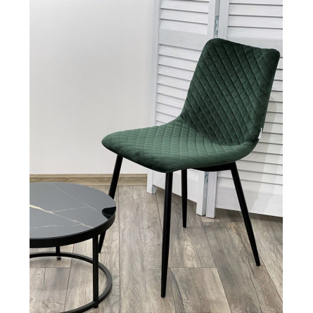 Стул TINTIN BLUVEL-78 GREEN / черный каркас М-City