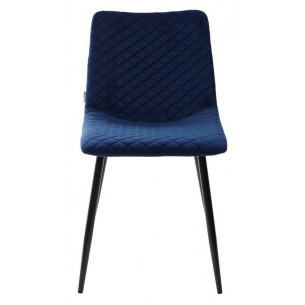 Стул TINTIN BLUVEL-86 NAVY BLUE / черный каркас М-City