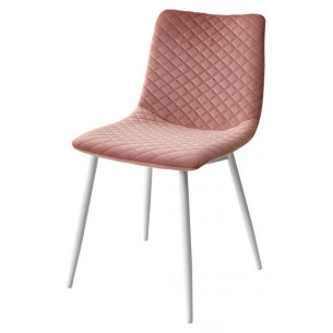 Стул TINTIN BLUVEL-52 PINK / белый каркас М-City
