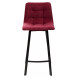 Полубарный стул CHILLI-QB SQUARE винный 16, велюр / черный каркас (H66cm) М-City Полубарный стул CHILLI-QB SQUARE винный 16, велюр / черный каркас (H66cm) М-City
